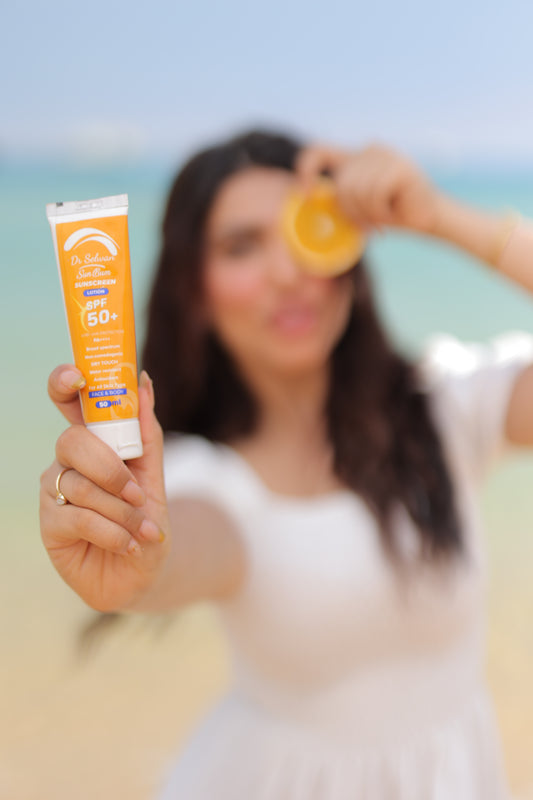 "Sun Screen Lotion SPF50 – لوشن واقٍ من الشمس
"