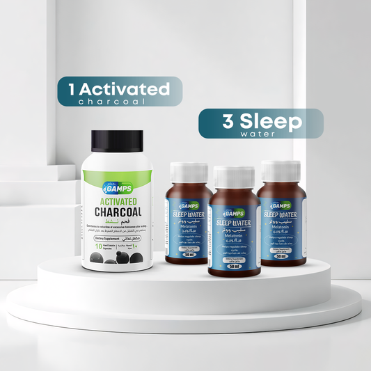 باندل 3 أسليب ووتر + 1 فحم نشط للهضم
