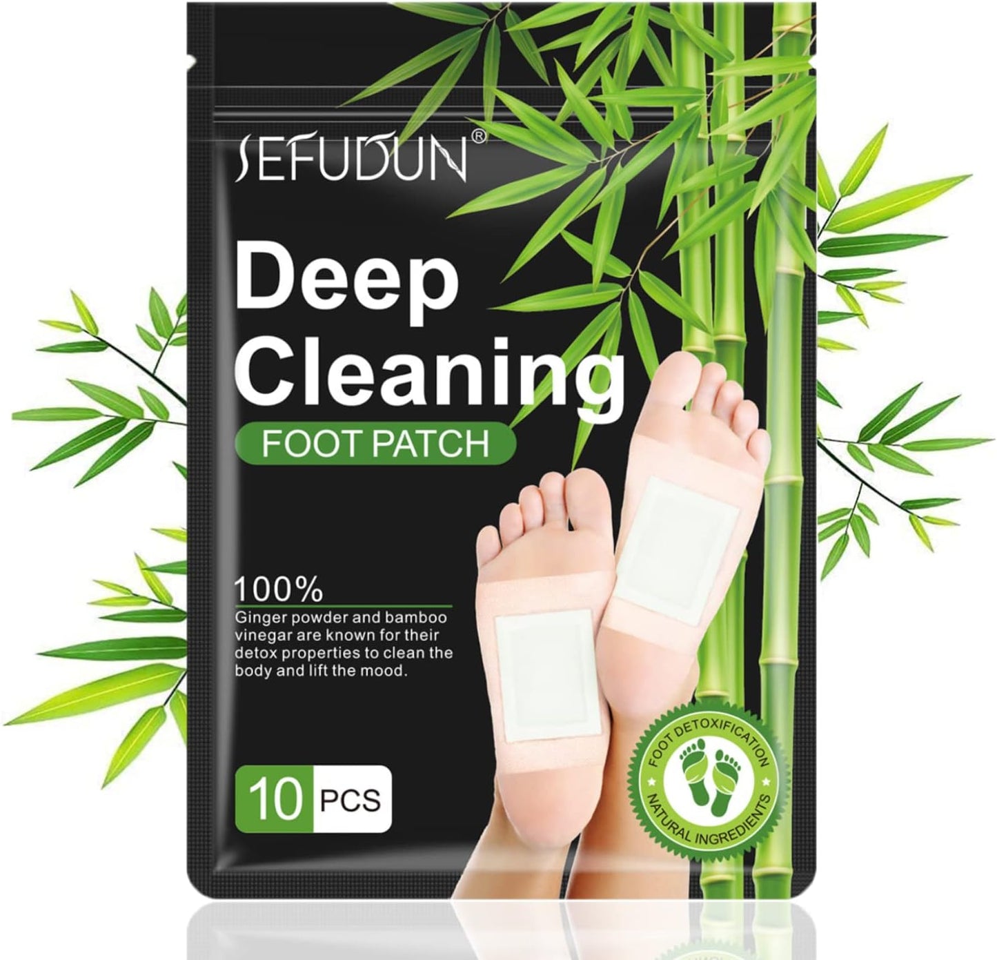 Detox Plasters Feet, Pack of 10 Detox Foot Patches.