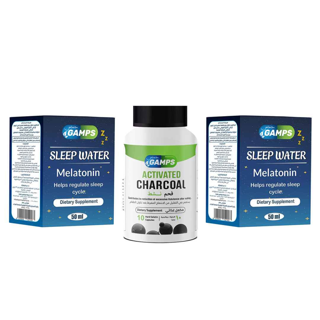 Buy 2 pieces of Gamps Sleep Water and Get free Charcoal 10 Cap.