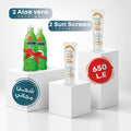 2 gel sun screan + 2 aloevera