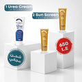1 urea + 2 sun screen