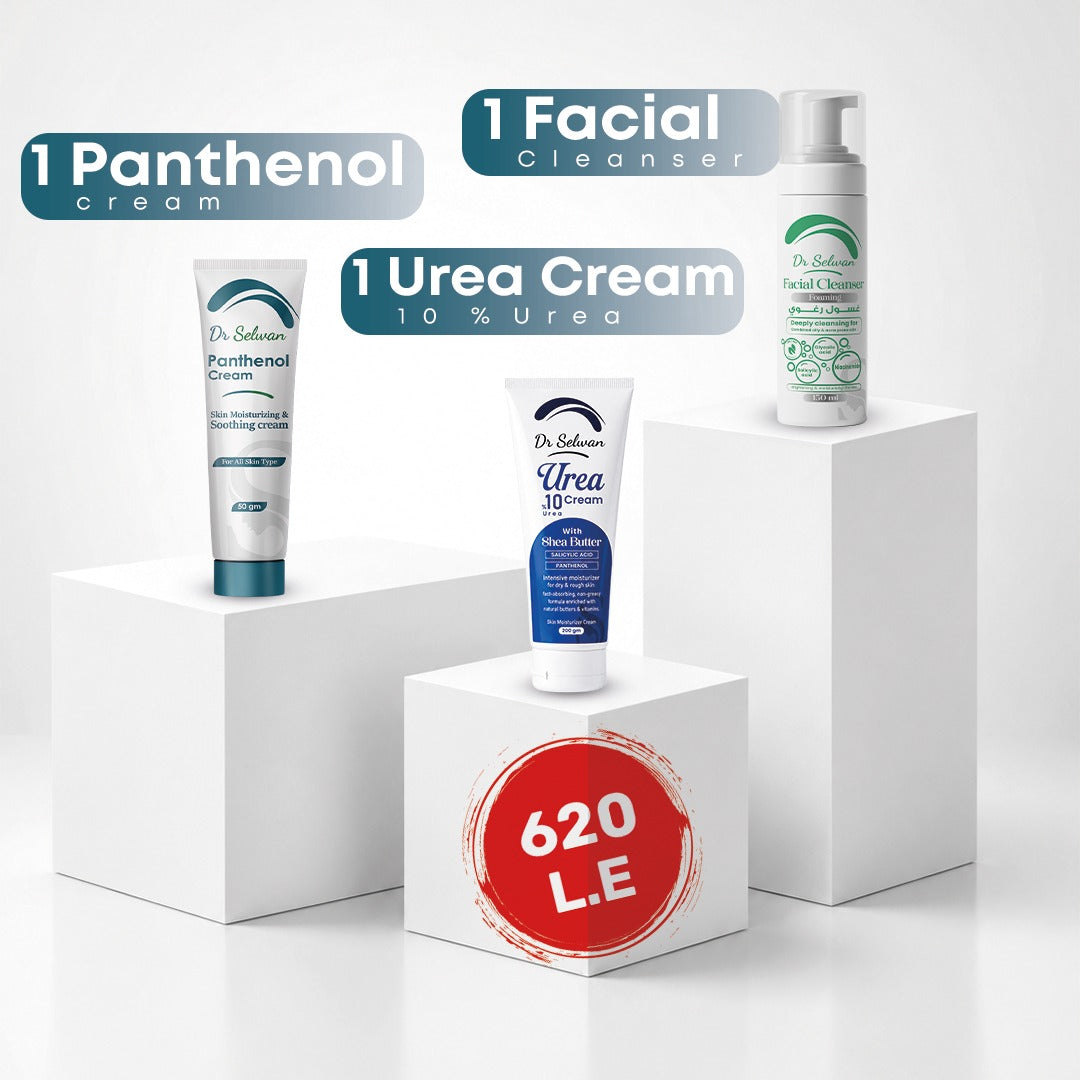 1 panthenol + 1 cleanser + 1 urea