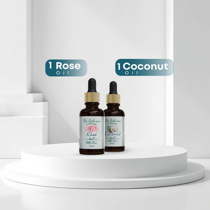 Rose oil & Coconut oil لتفتيح المناطق الحساسة