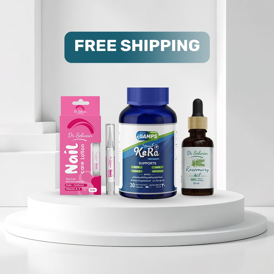 روتين علاج ( تقصف وتساقط الشعر وتكسر الاظافر)